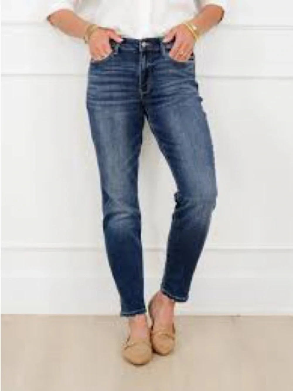 Judy Blue Boyfriend stretch denim jeans mid-to-high rise size 13/31